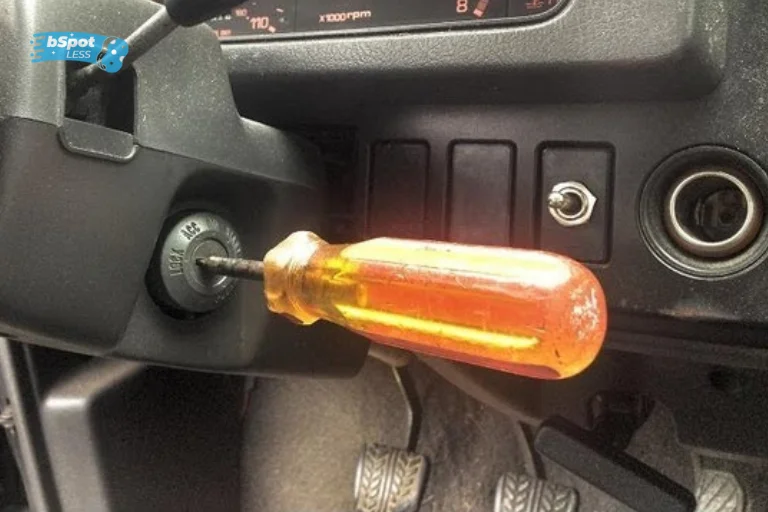 Insert a Screwdriver Into the Ignition